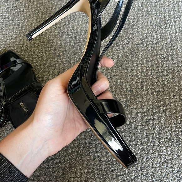 Nine West Zadie size 11 patent black platform sandal - Picture 5 of 6